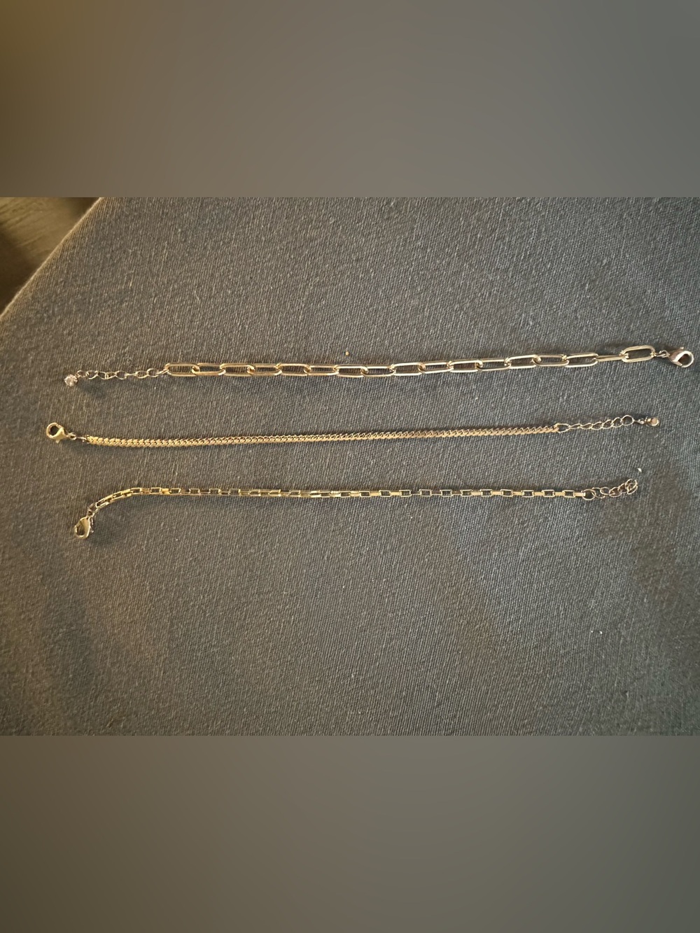 Gold Layered Chain Bracelet Set